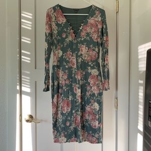 Floral body con dress